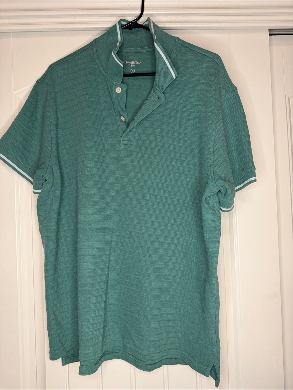 Goodfellow & Co Teal Polo with Contrast Trim